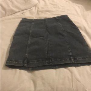 Black denim Free people mini skirt